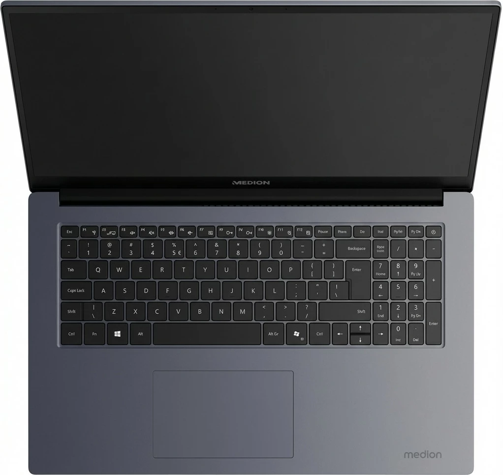 Laptop Medion Avantum 17 E1, 17.3", Ryzen 7, 32GB RAM, 1TB SSD, gri e errët