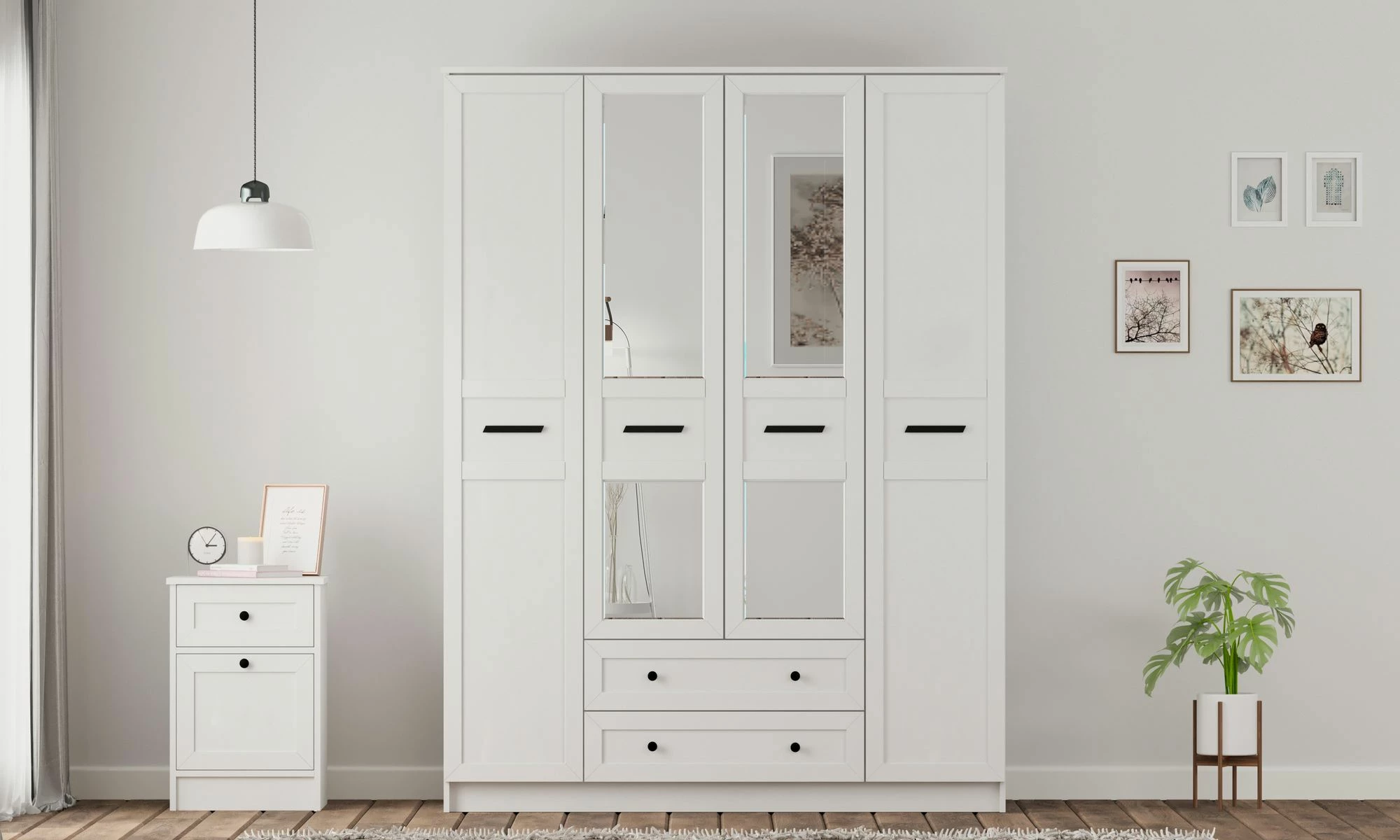 Dollap Skye Decor, Rb-168-01-011, ngjyrë e bardhë mat