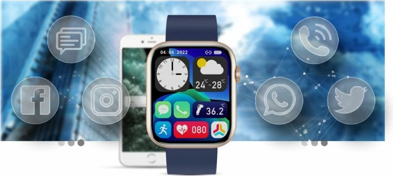 Smartwatch për femra Gravity, e zezë