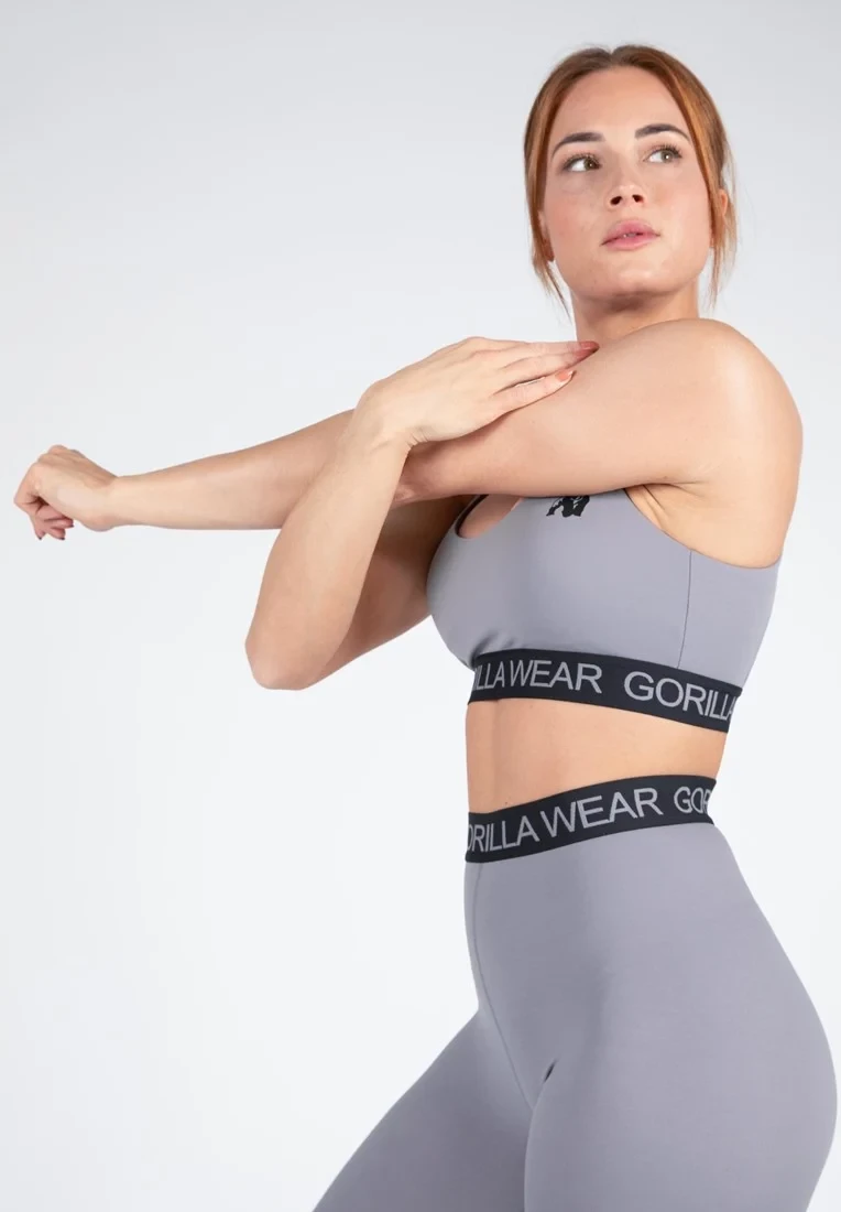 Colby Sports Bra - Gray [Madhësia: S]