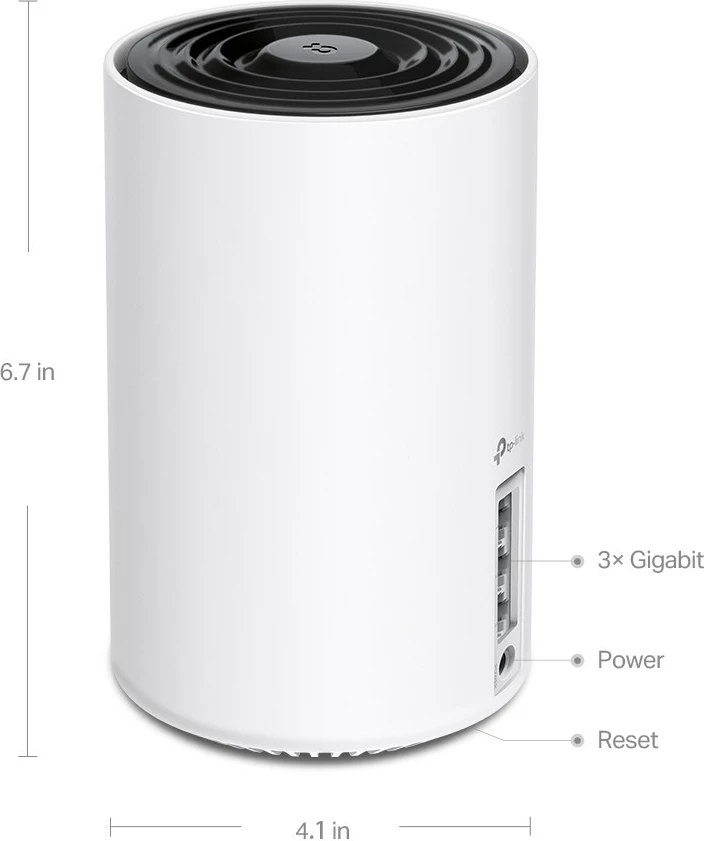 Router mesh TP-LINK Deco XE75, Wi-Fi 6E AXE5400, 1-pack, Bardhë