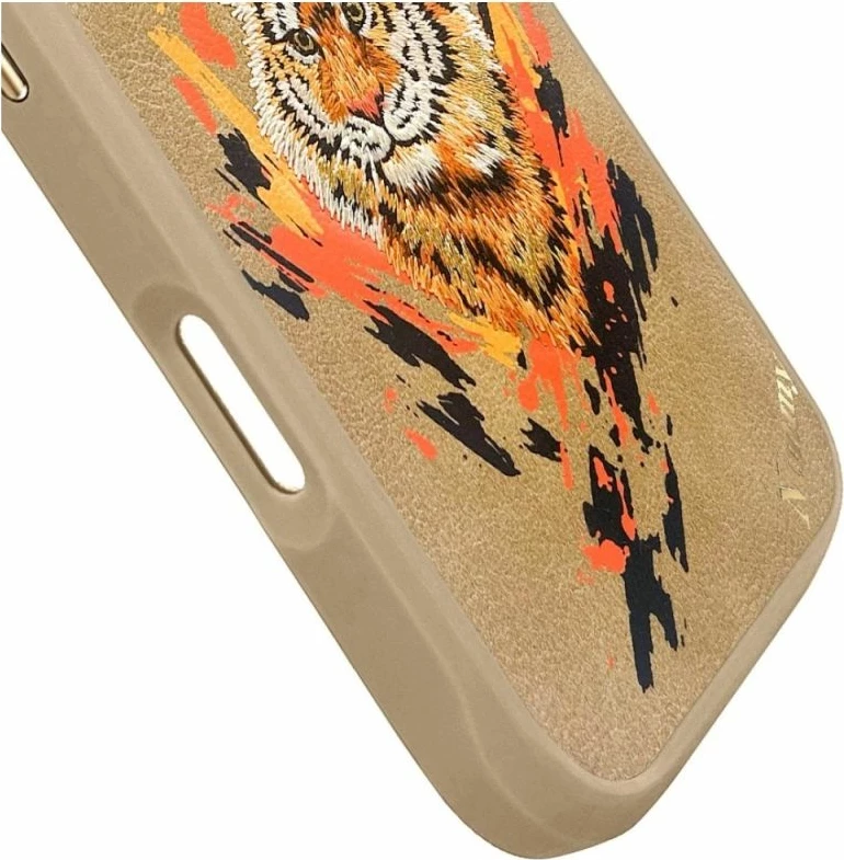 Kapak MagSafe Nimmy Tiger për iPhone 16 Pro Max, kafe
