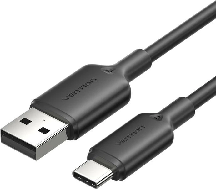 Kabllo USB 2.0 A në USB-C Vention CTQBH, 2m, e zezë