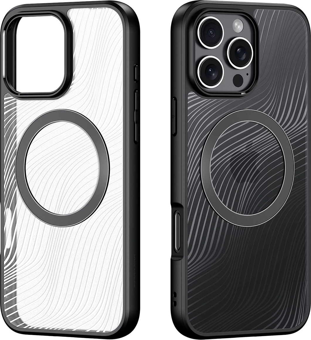 Mbështjellës Dux Ducis Aimo Mag për iPhone 16 Pro, MagSafe, i zi