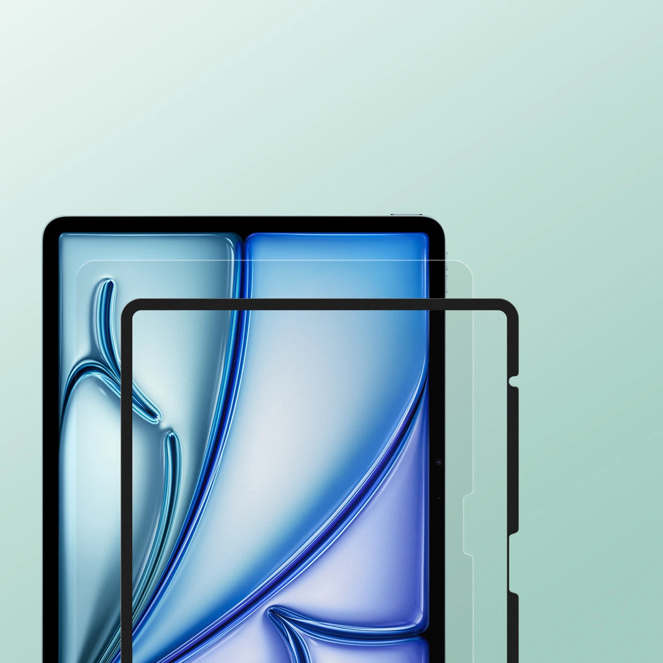 Mbrojtës ekrani paperlike Dux Ducis Naad për iPad Air 13" (2024/2025), kornizë e zezë