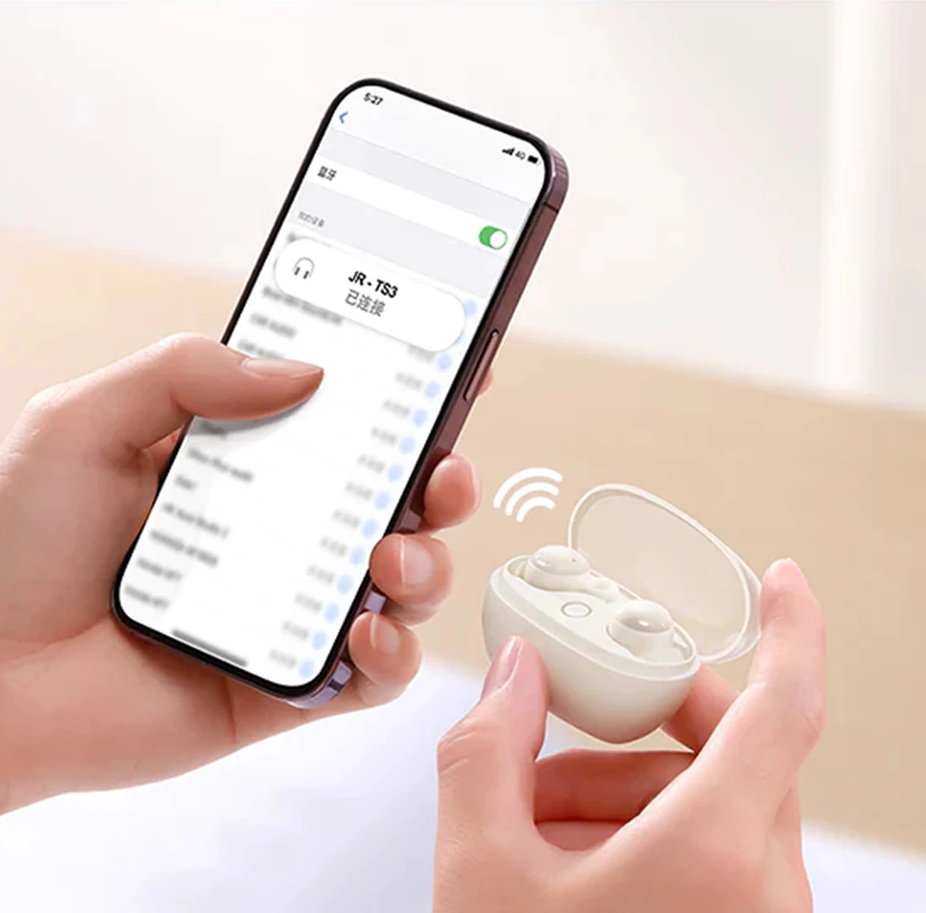 Kufje wireless in-ear Joyroom JR-TS3, për gjumë, Bluetooth 5.3, 400 mAh, Bardhë