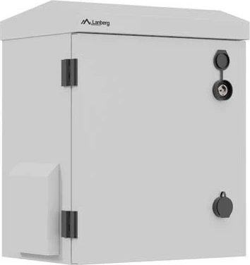 Kabinet rack LANBERG 10" 3U IP55, montim në mur, 320x220x400, gri