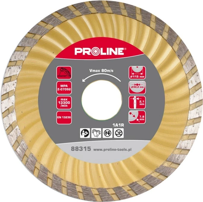 Disk diamanti PROLINE Super Turbo 88113 180×2.7×7.5 mm vrimë 22.2 mm