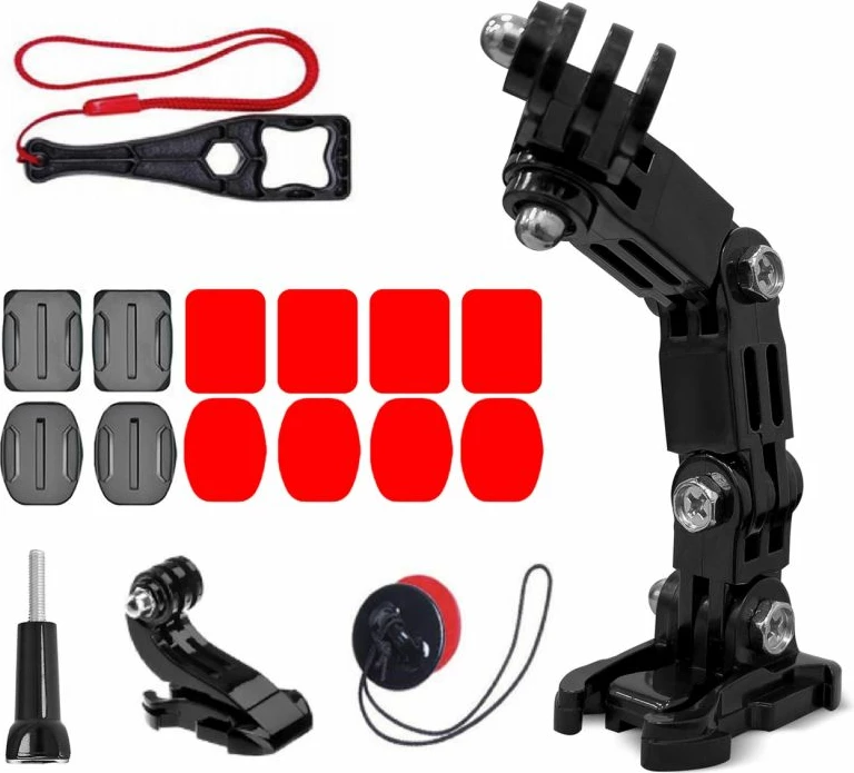 Set aksesorësh për helmetë Hurtel GoPro Cycling Helmet Chin Holder, 20 copë