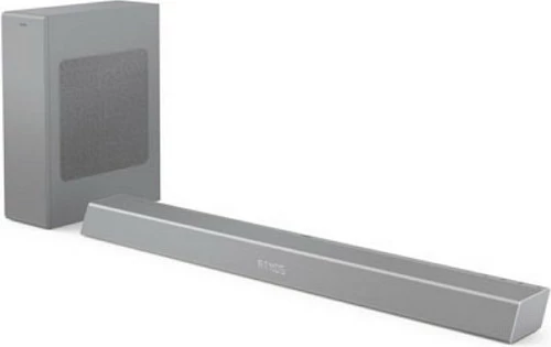 Soundbar Philips TAB8505, 2.1, Dolby Atmos, 200 W, subwoofer pa kabllo, argjendtë