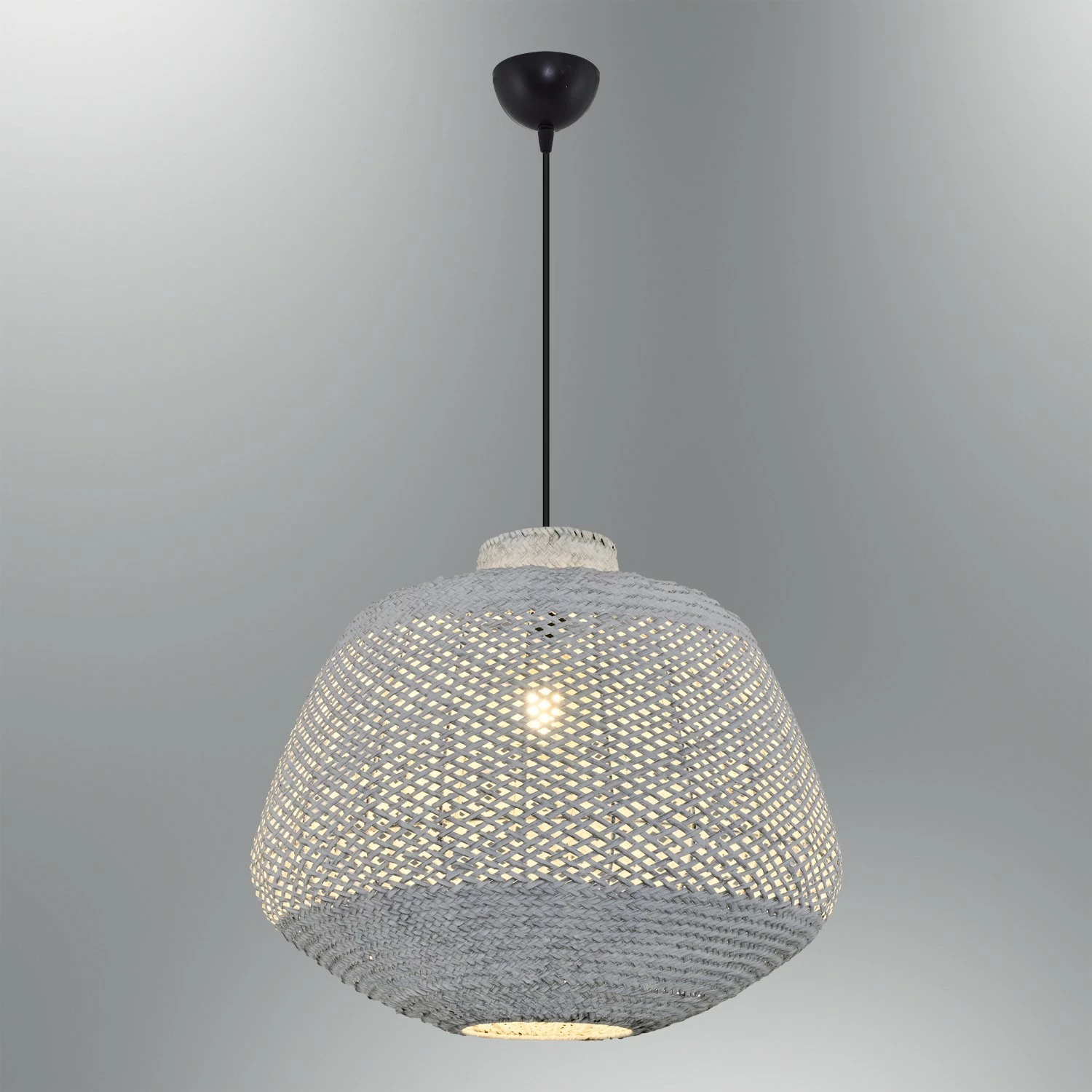 Llambë tavani Opviq, ratan, trup plastik, e bardhë, 50x120cm, 4461-13-01