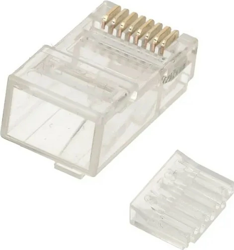 Konektor RJ45 Extralink, 8P8C, transparent