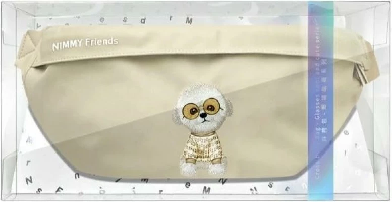 Çantë krahu Nimmy Crossbody Glasses Cool Dog, e gjelbër