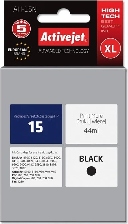 Toner i zi Activejet AH-15N, për HP 15 C6615N