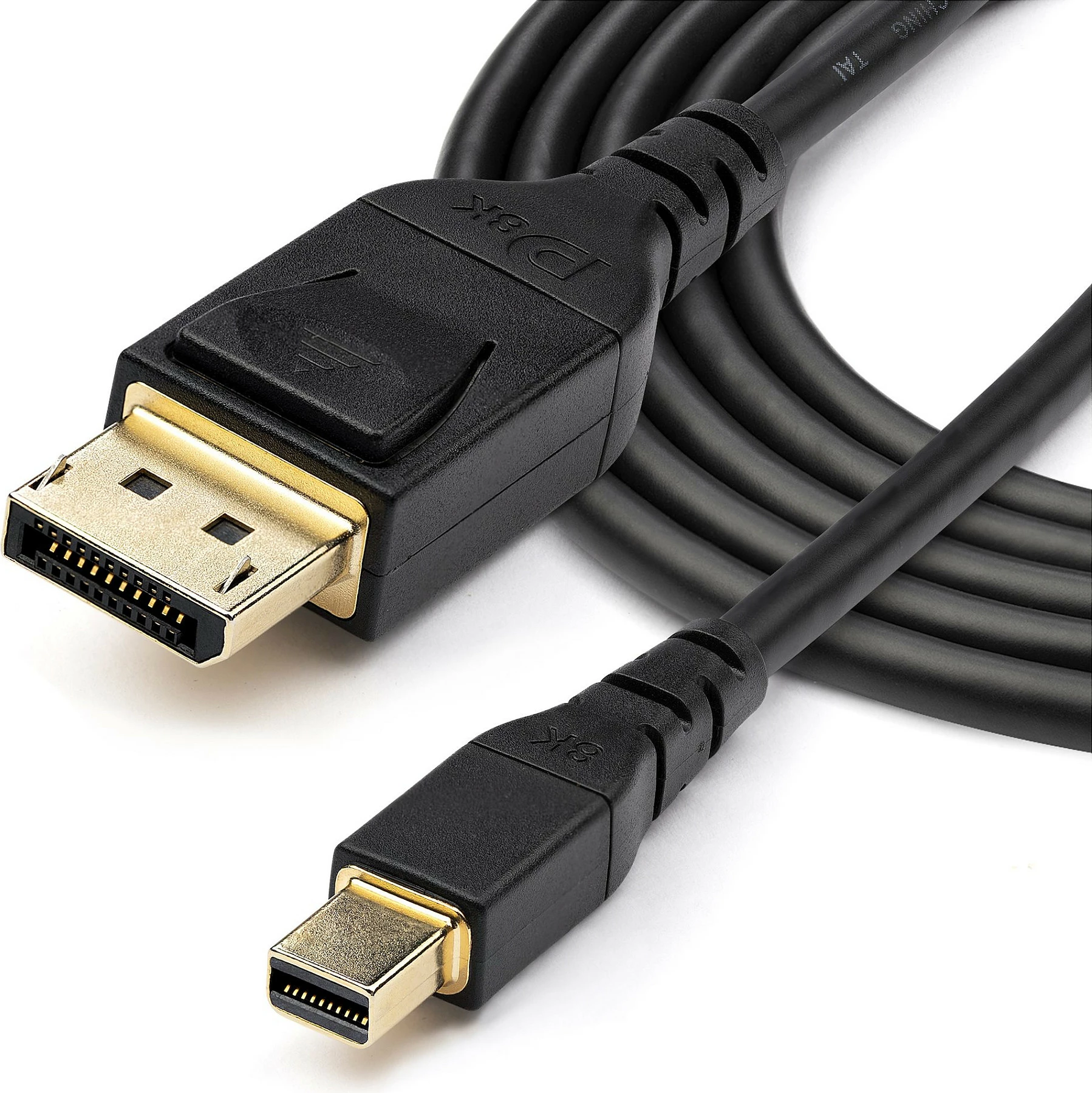 Kabllo StarTech DP14MDPMM1MB Mini DisplayPort në DisplayPort 1.4, 1m, 8K@60Hz/4K@120Hz, HDR, e zezë