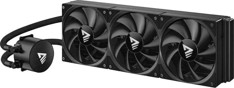 Ftohës me ujë për procesor Savio NOX 360 MM, 3 ventilatorë 12 cm, për Intel Core i7, Alumini, i zi