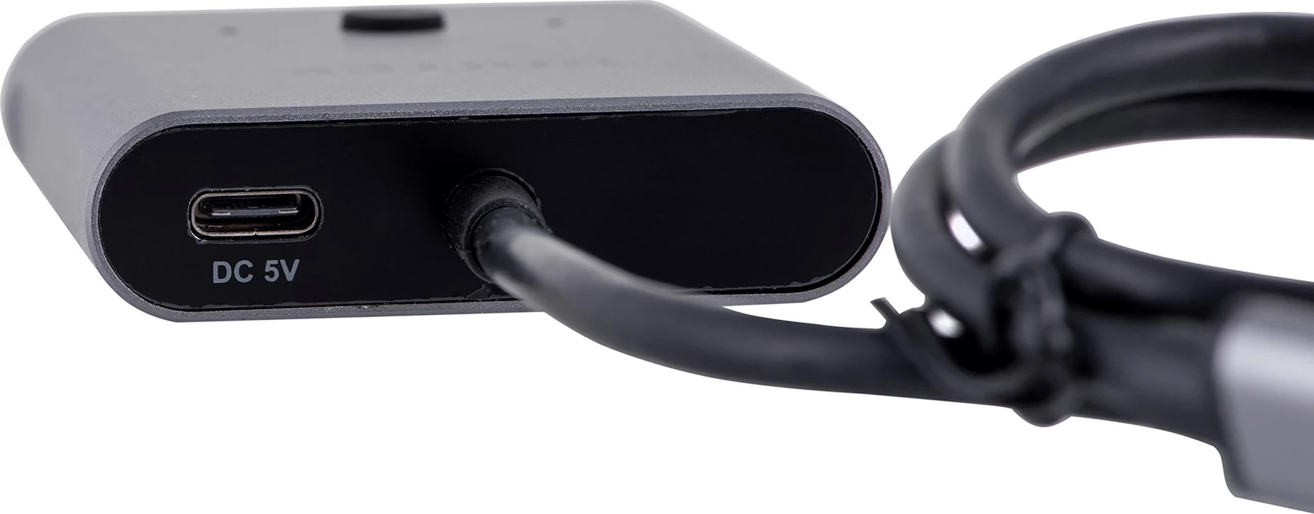 Switch UNITEK dy-drejtimësh USB-C, 2 në 1, 4K, i zi