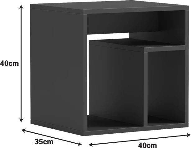 Tavolinë anësore Doublo, ngjyrë sonoma, 40x35x40cm