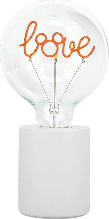 Llambë tavoline Paladone Disney Mickey Love, E27 LED neon, 24.3 cm, e kuqe