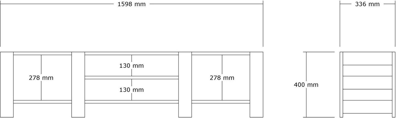 Komodë për TV, ngjyrë e bardhë, Skye Decor