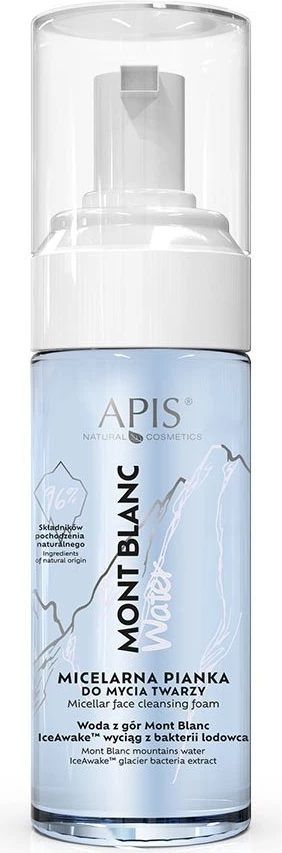 Shkumë pastruese fytyre për femra APIS Mont Blanc Micellar 150ml