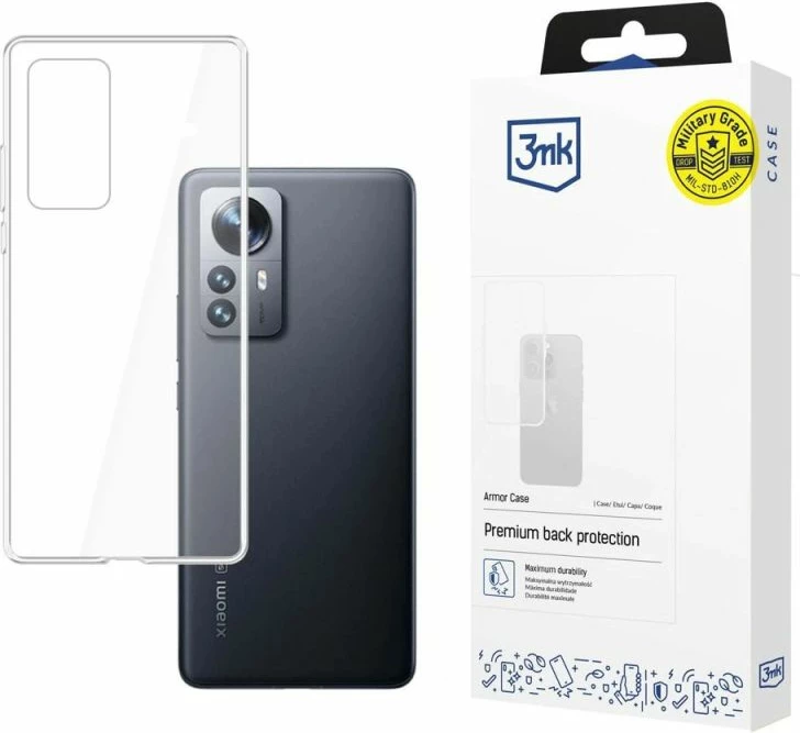 Kutia mbrojtëse 3mk Protection Armor për Xiaomi 12 Pro, transparente
