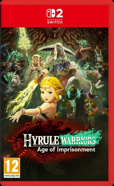 Lojë Nintendo Hyrule Warriors: Age of Imprisonment për Switch 2, kopje fizike Game-Key Card, anglisht, PEGI 12, Standard