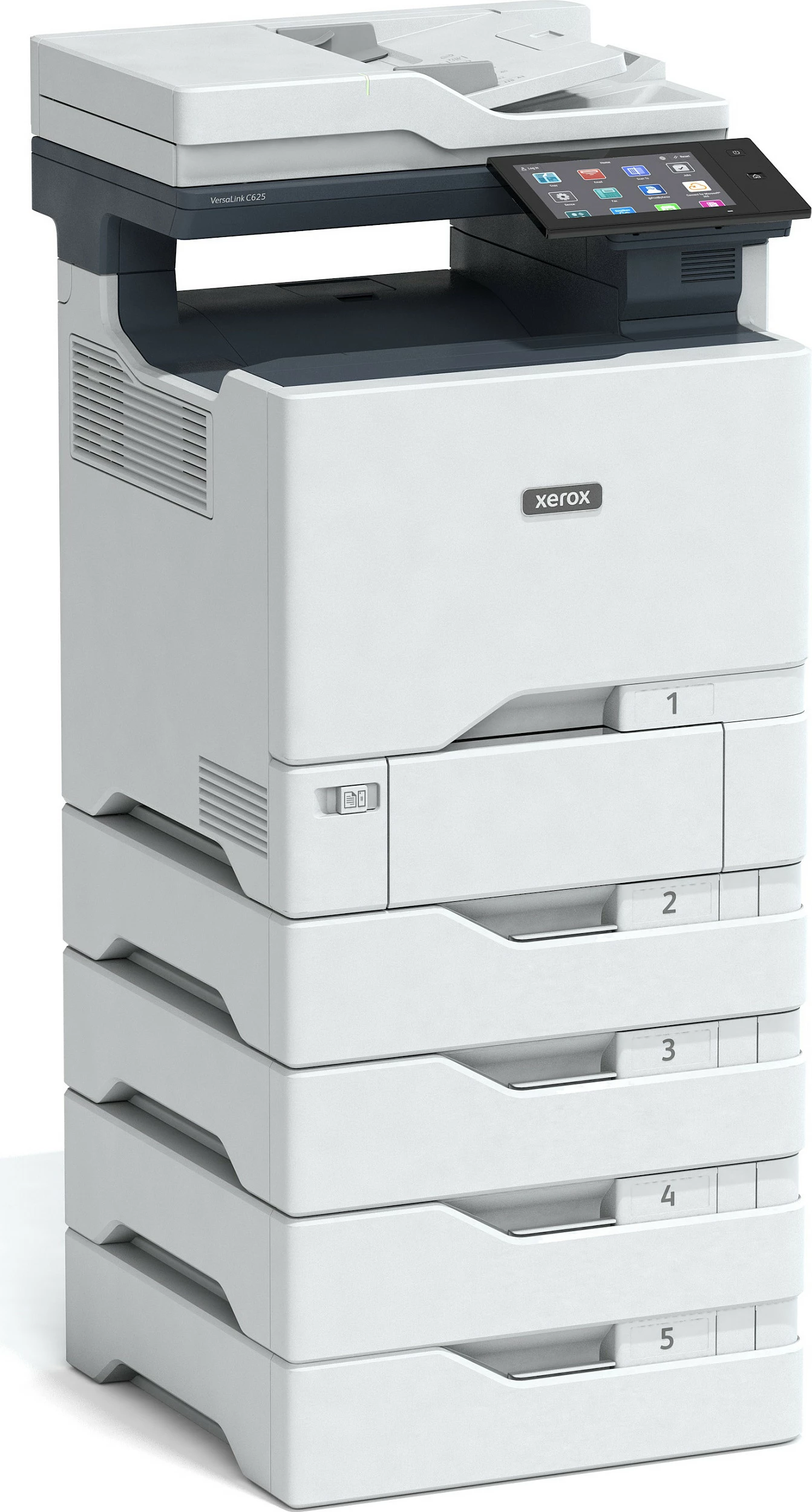Printer multifunksional Xerox VersaLink C625DN, kolor, USB/LAN, skanim & printim duplex, gri/kaltër