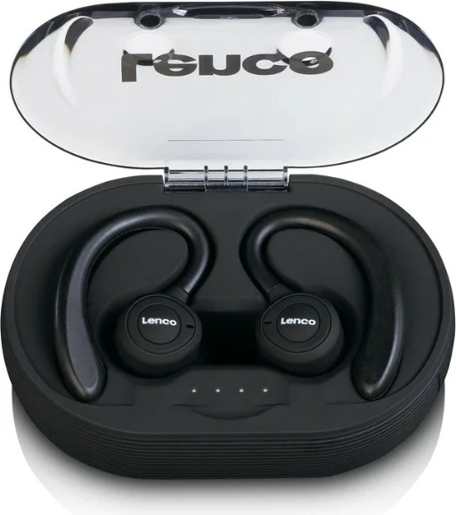 Kufje Lenco EPB-460BK Bluetooth, True Wireless, mikrofon, 60h, të zeza