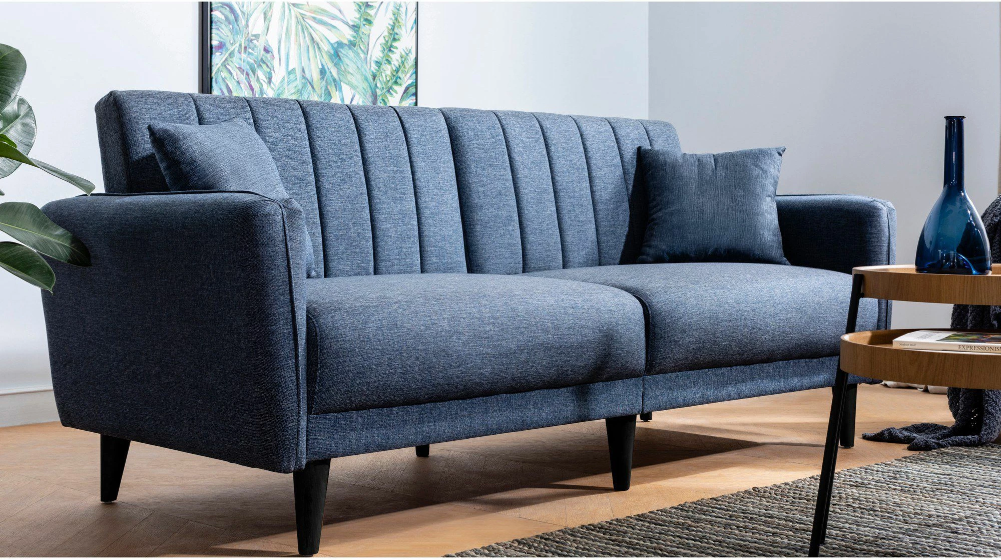 Set divani-krevat Atelier del Sofa, ngjyrë blu e errët, AQUA-TAKIM6-S 1048