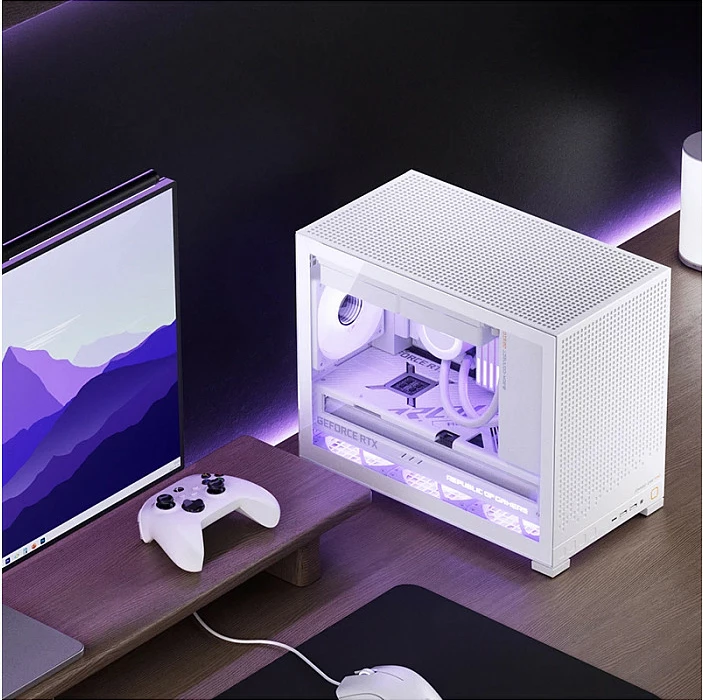 Kasë Jonsbo D32 PRO, mini mATX, xham i kalitur, e bardhë