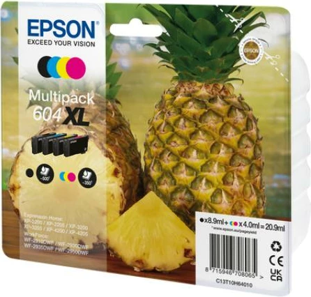 Fishek boje, Epson 604XL Multipack (C13T10H64010), XL kapacitet, CMYK, 4 copë set