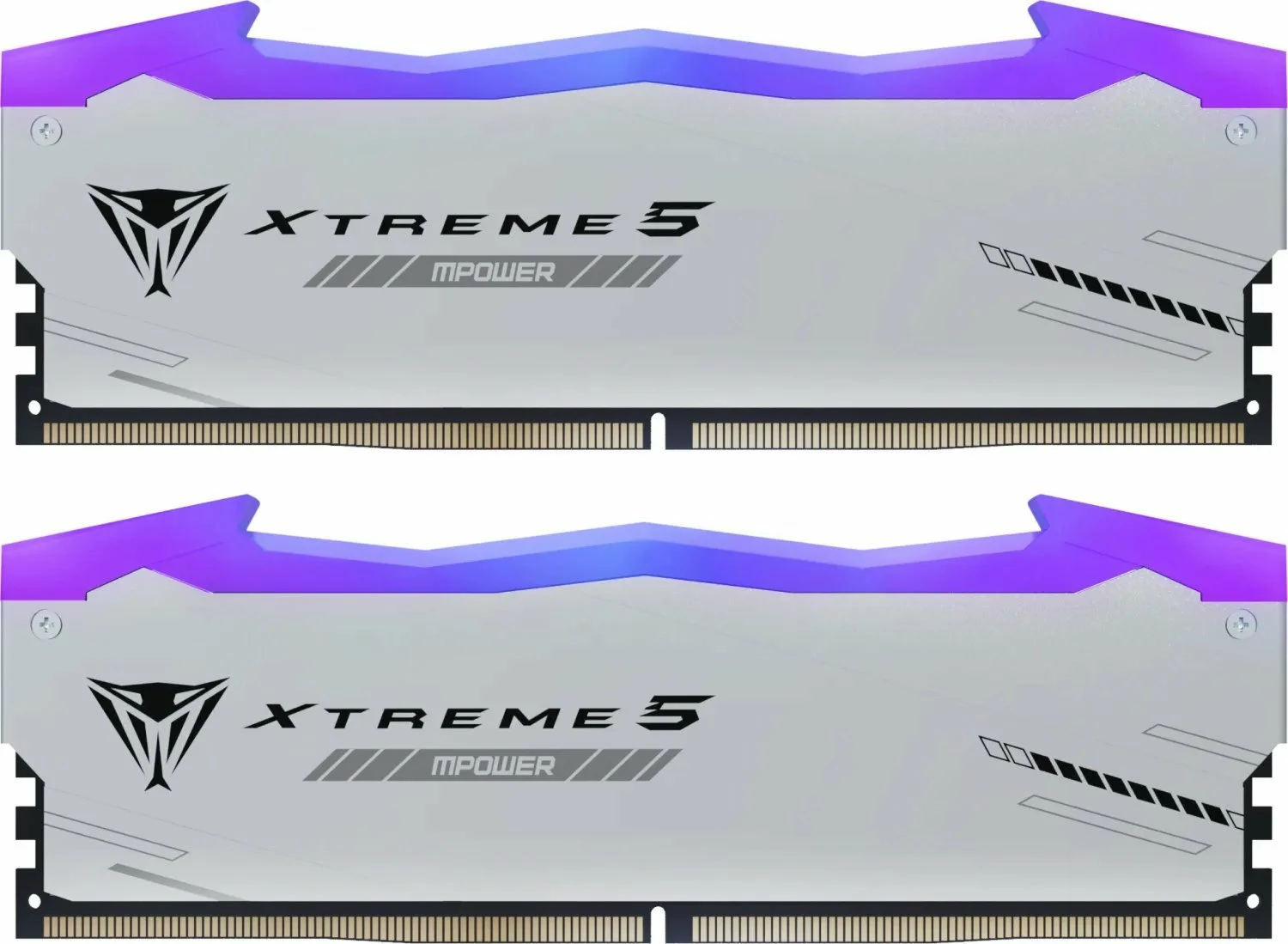 RAM Memorje Patriot Viper Xtreme 5 RGB MPower PVXR532G64C32KM, DDR5 32GB (2x16GB) 6400MHz CL32 UDIMM, bardhë