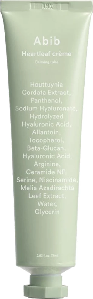Krem fytyre për femra Abib Heartleaf Creme Calming Tube Soothing, 75ml