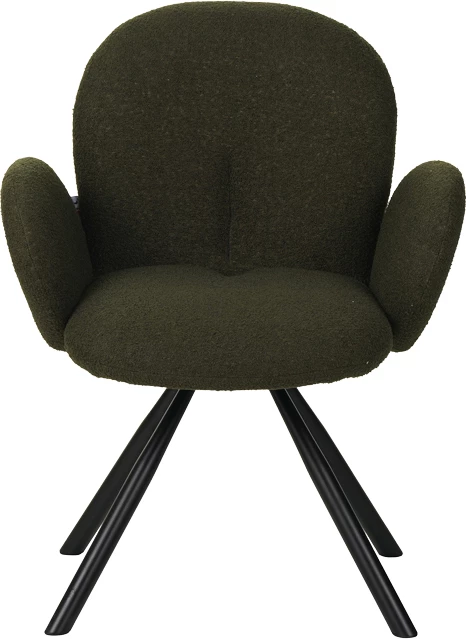 Karrige Garzele Inart, material teddy, këmbë metalike, 68x66x82.5cm