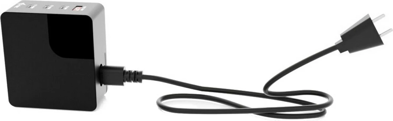 Karikues i-tec GaN 140W, 3x USB-C + 1x USB-A, LCD, i zi