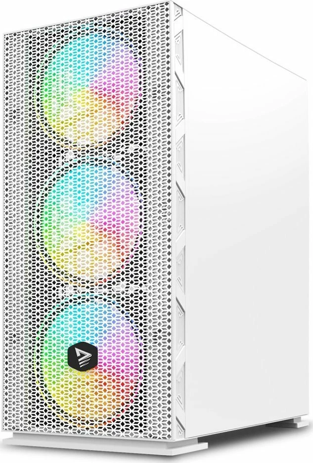 Kasë Savio Raptor X1 SAVGC-RAPTORWHITEX1, midi tower ATX/e-ATX, 4x120mm ARGB fan, xham i temperuar, e bardhë