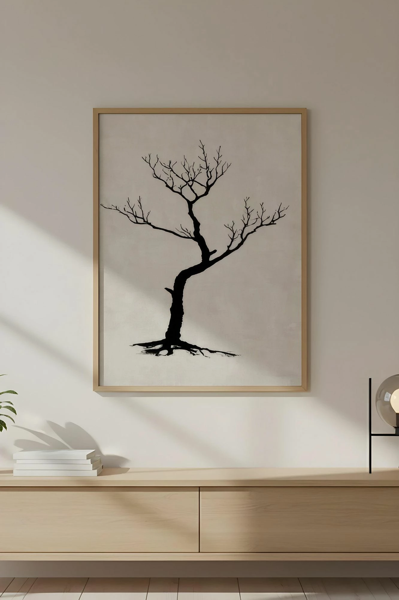 Pikturë dekorative me kornizë, MDF, Wallity, Huhu733, 50x35cm