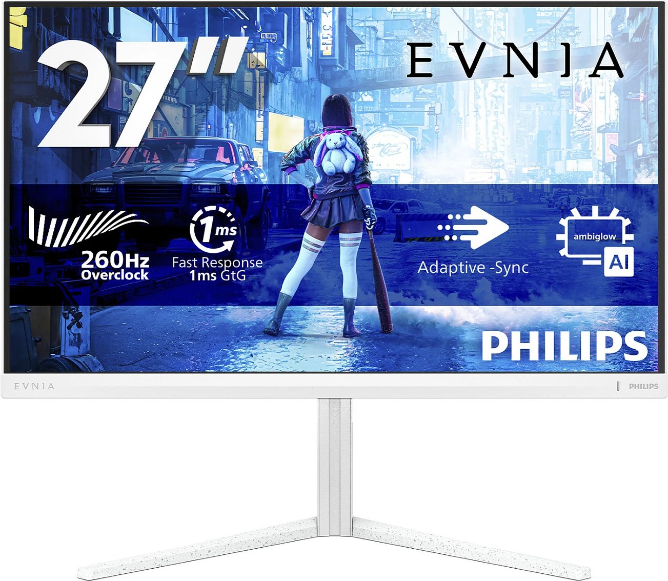 Monitor gaming Philips Evnia 27M2N5201P/00, 27", Full HD, Fast IPS, 260Hz, 1ms, HDR