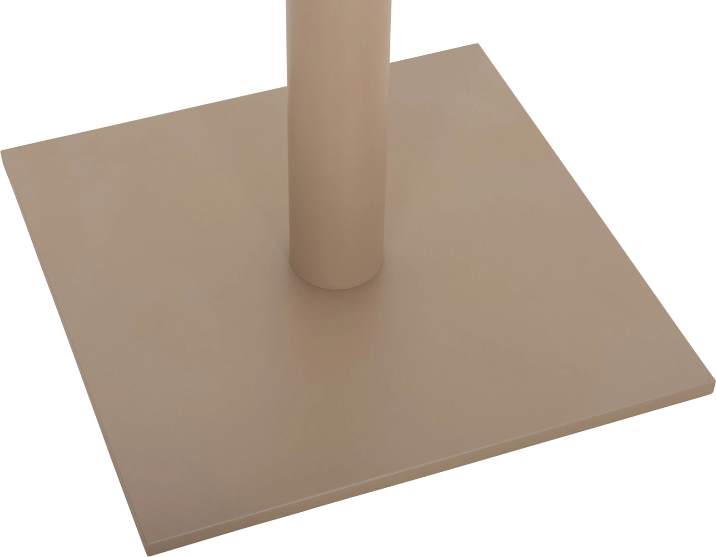 Baza për tavolinë bari, metalike, ngjyrë kapuçino mat, me rregullues lartësie, 46x46x108cm