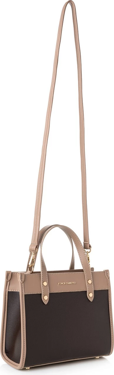 Çantë tote Vince Camuto, Cortona, ngjyrë kafe dhe mink