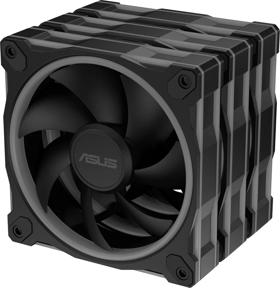Ventilatorë për kasë kompjuteri ASUS Prime MR120 Fan ARGB, 12 cm, 3 copë, Zi
