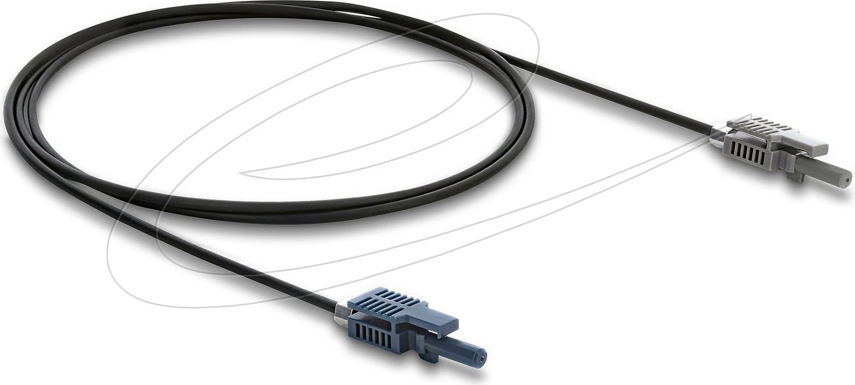 Kabllo fiber optike DeLOCK HFBR 4503-4513Z, simplex-simplex, 1 m, e zezë/gri