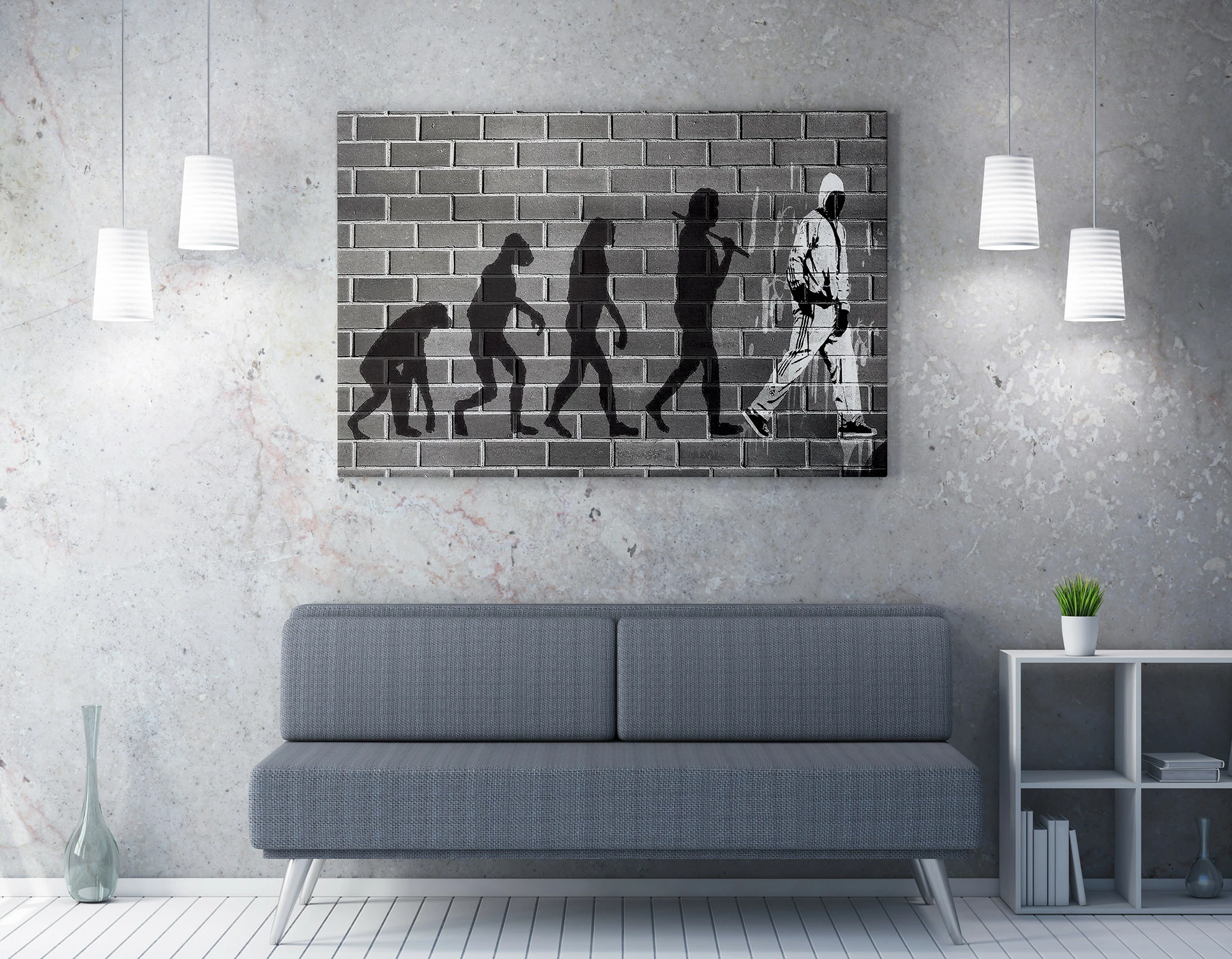 Pikturë dekorative në kanavacë, Banksy, WY44, 50x70cm