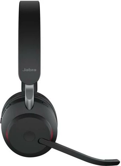Kufje me mikrofon Jabra Evolve2 65 UC Stereo Bluetooth me USB-A, rreze 30 m, kabllo 1 m, e zezë