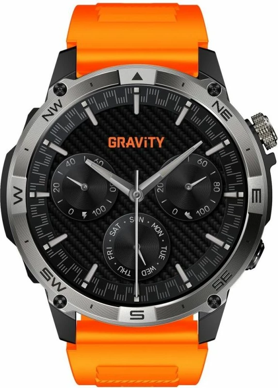Smartwatch Gravity GT46-4, rrip i zi + byzylyk
