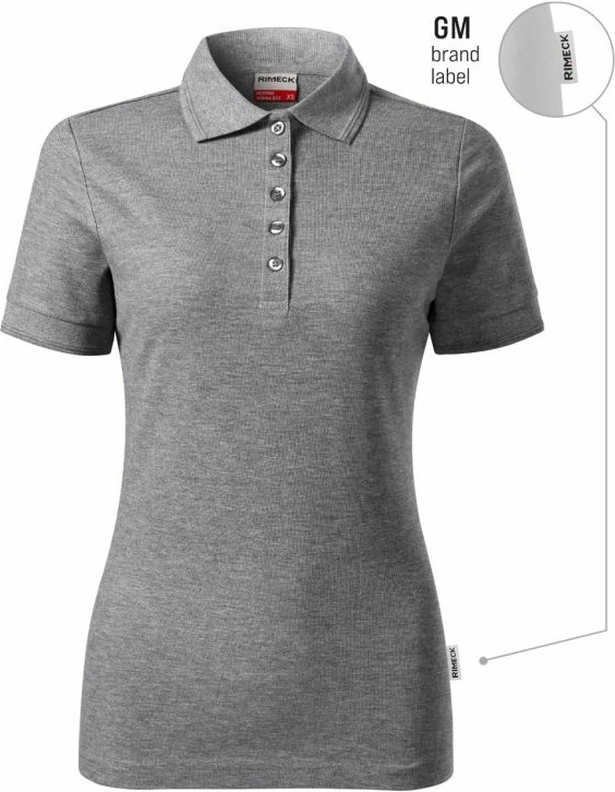Maicë polo për femra Rimeck, gri e errët