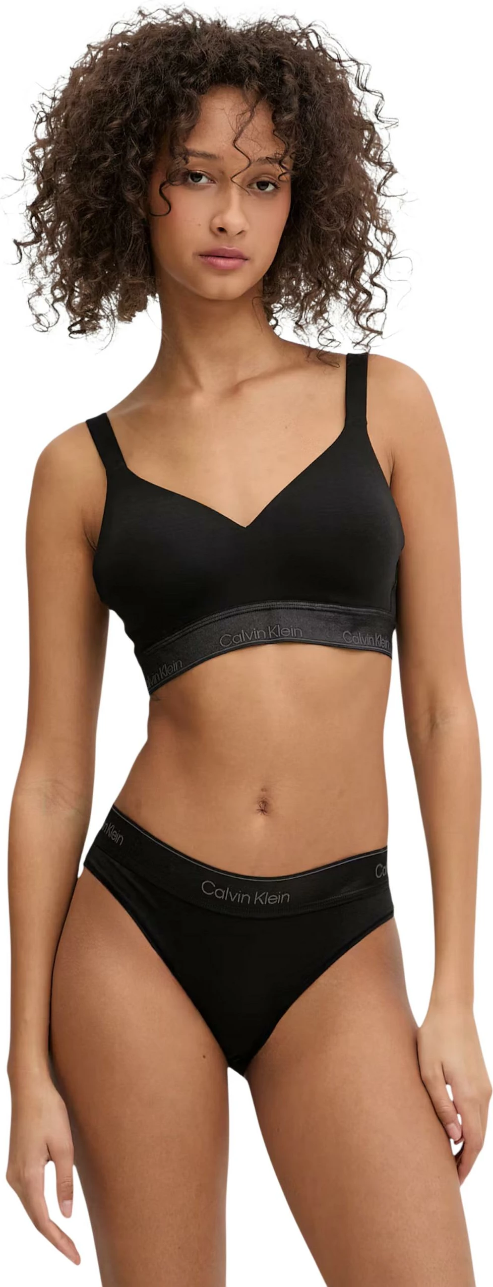 Sutjenë bralette Calvin Klein Underwear LV00QF8870, e zezë [Madhësia: S]