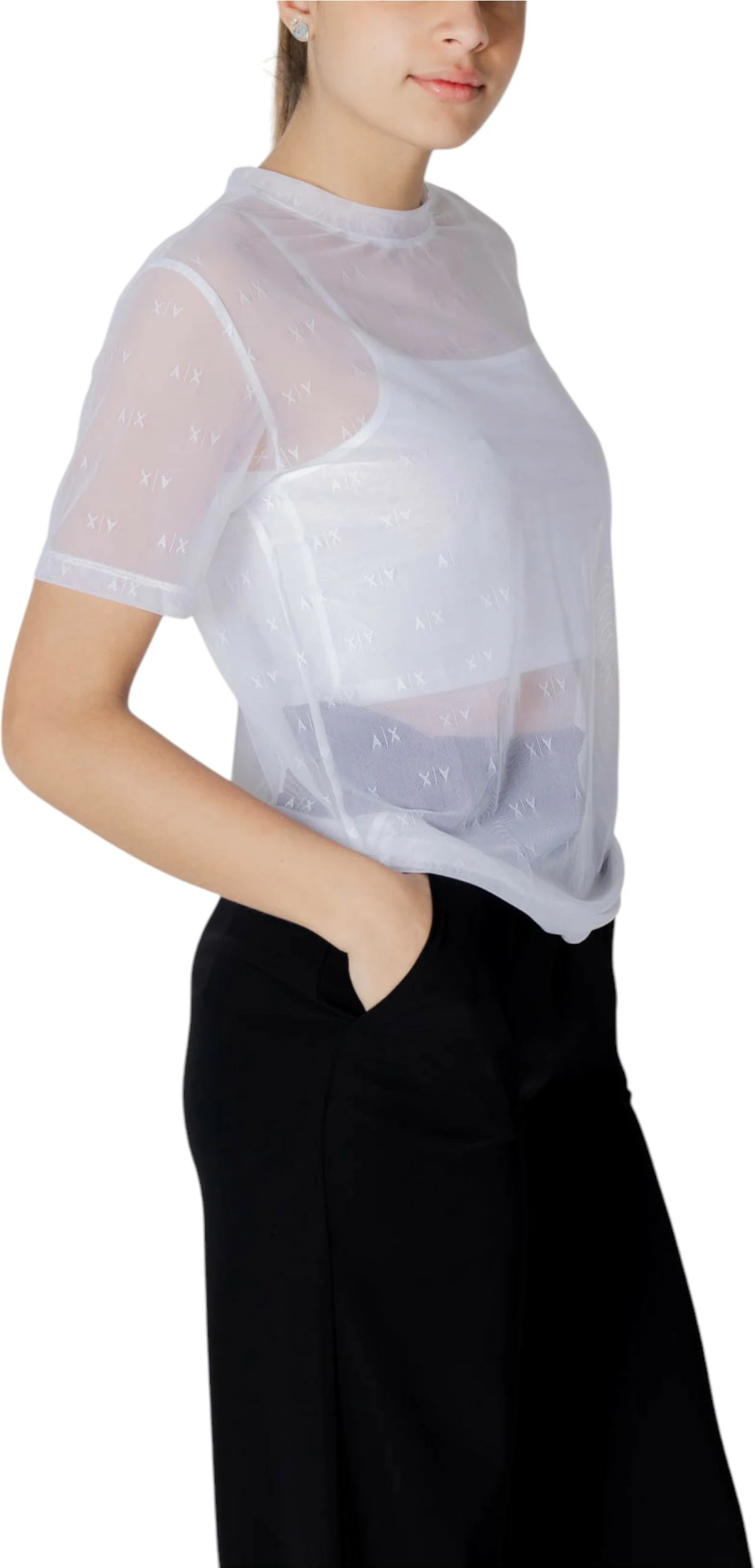 Maicë për femra Armani Exchange XW000533 AF13192, e bardhë [Madhësia: S]