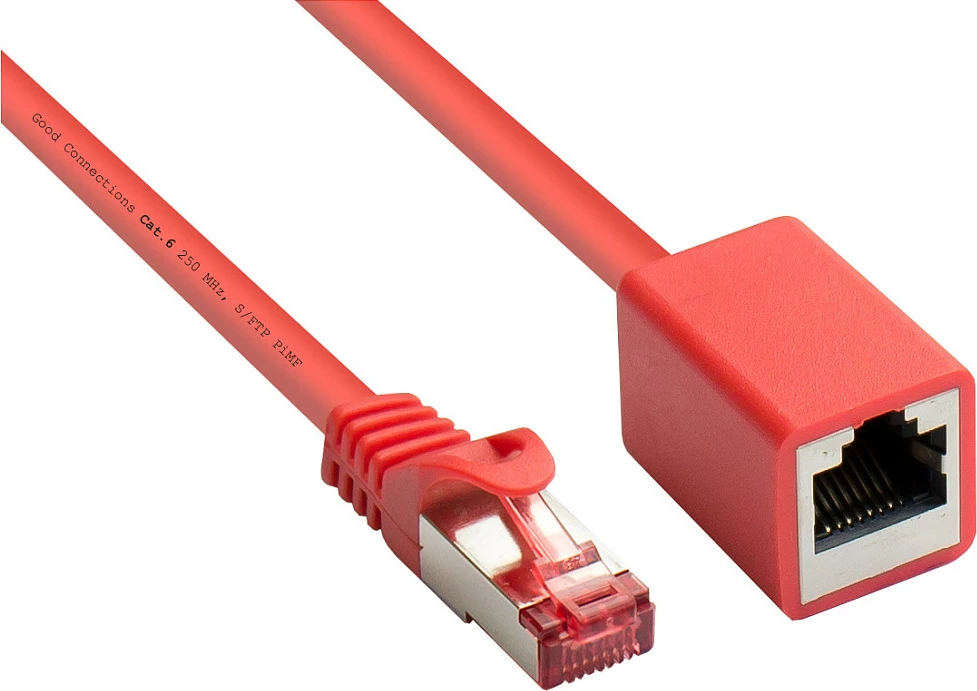 Kablë rrjeti GoodConnections 8063VR-020R Cat6 2m S/FTP RJ-45 mashkull-në-RJ-45 femër, e kuqe